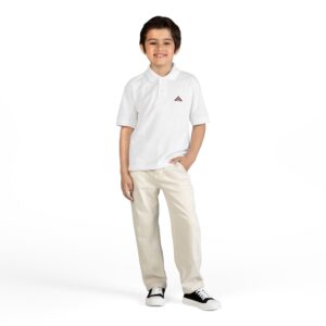 Kids White Polo Shirt ASZND