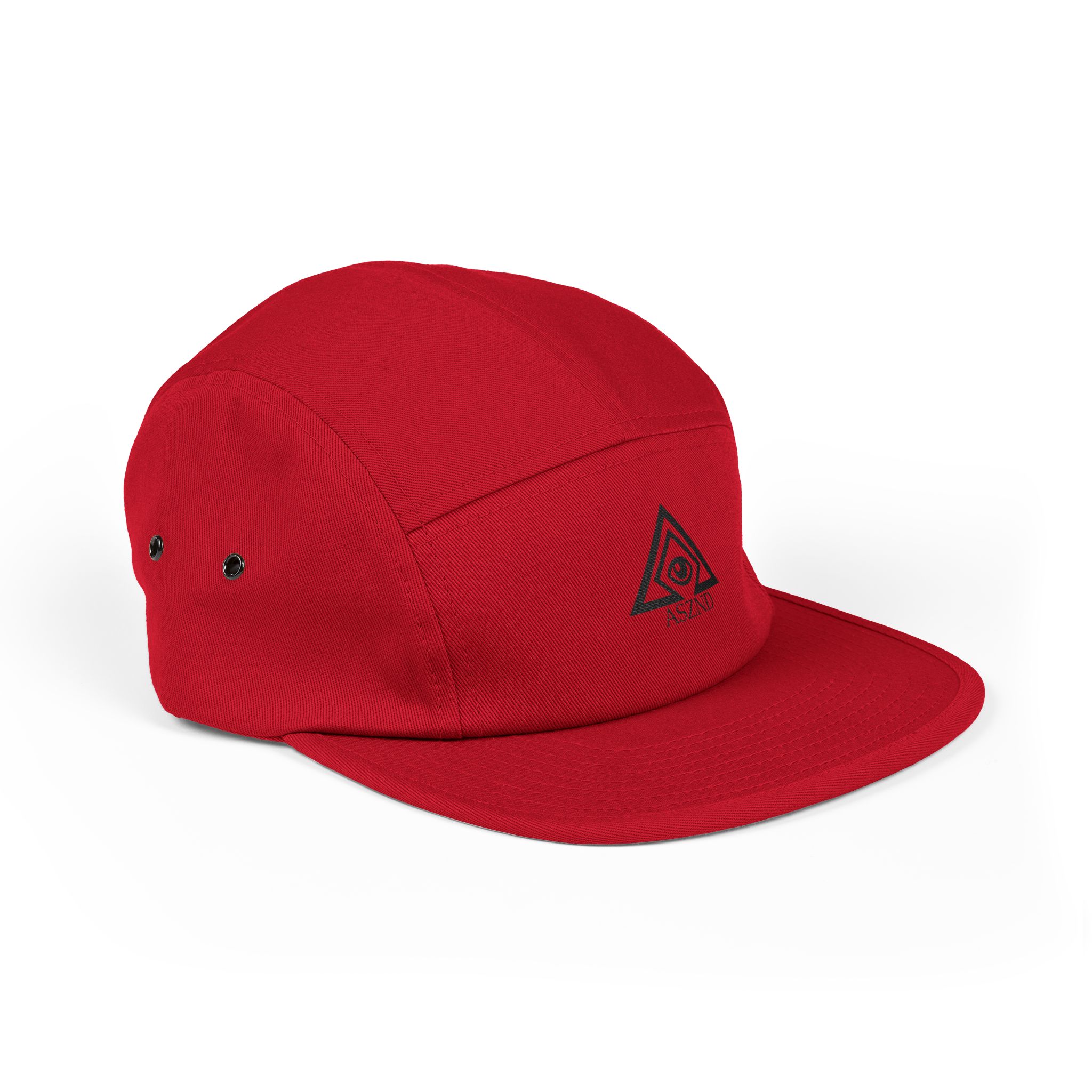 ASZND 5 Panel Cap (Caki, Red, Black on Black) - Image 11