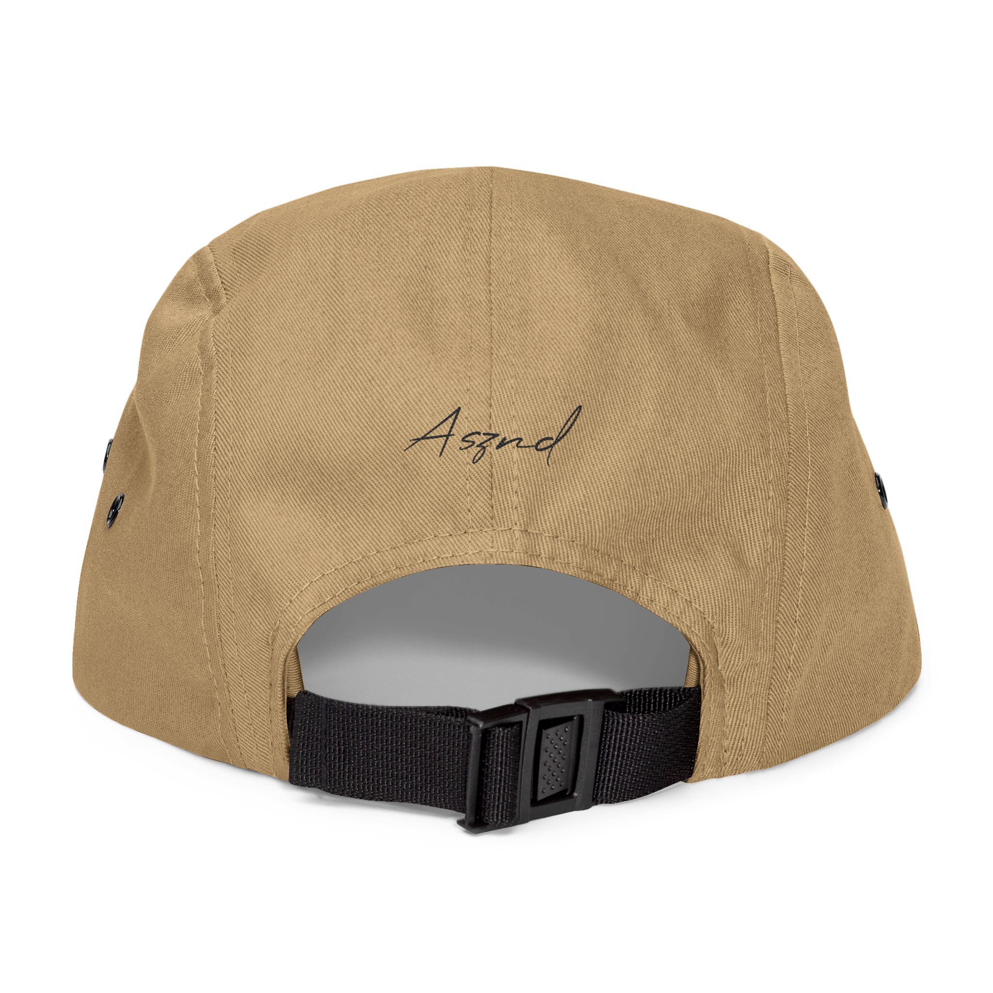 ASZND 5 Panel Cap (Caki, Red, Black on Black) - Image 2