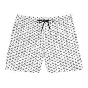 White ASZND Men's Swim Shorts