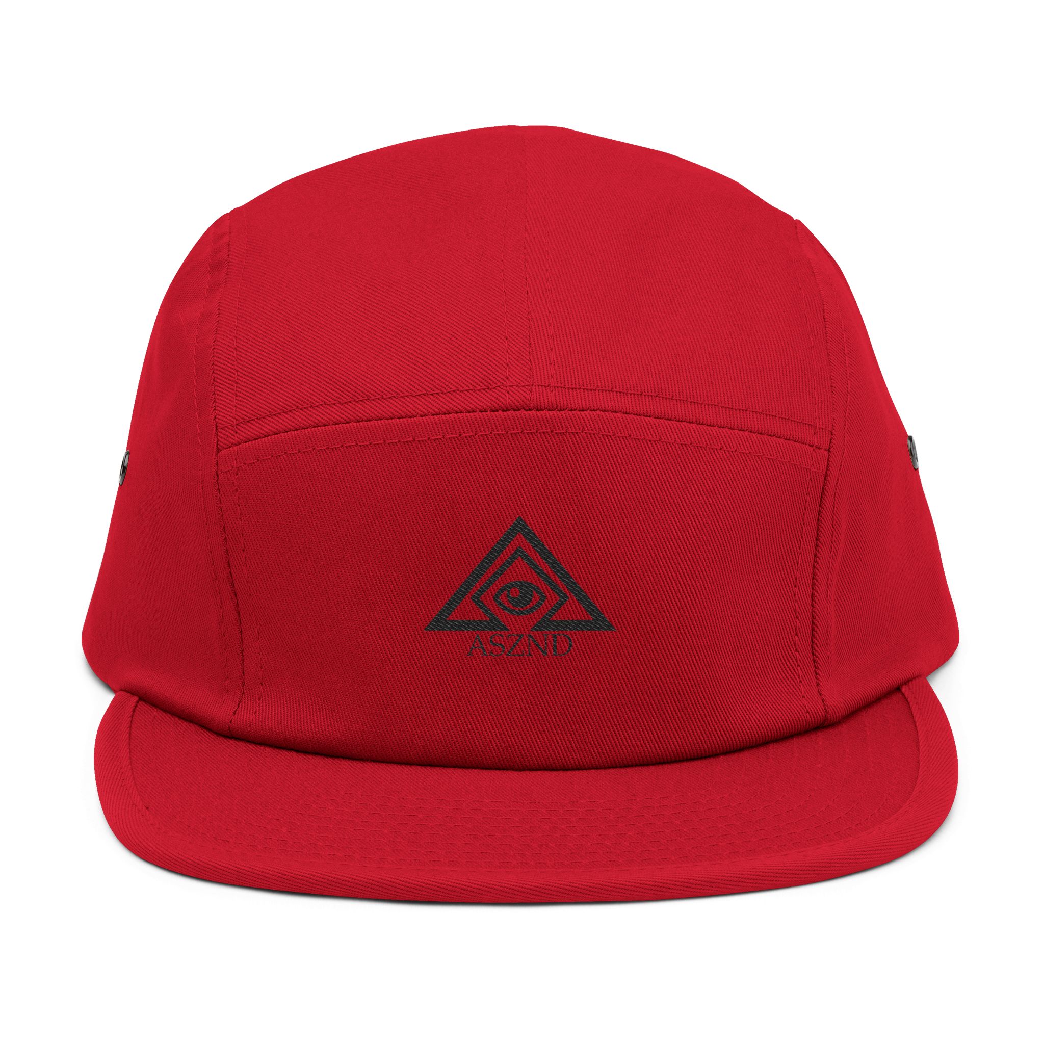 ASZND 5 Panel Cap (Caki, Red, Black on Black) - Image 9